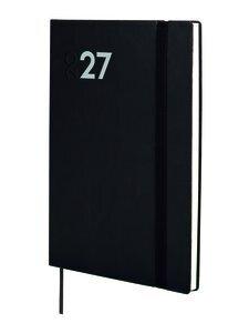 AGENDA ANUAL (2027) FINOCAM DYNAMIC MARA COSIDA tapa FLEXIBLE con GOMA Y10 140x204 S/V APAIS. NEGRO