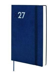 AGENDA ANUAL (2027) FINOCAM DYNAMIC MARA COSIDA tapa FLEXIBLE con GOMA Y10 140x204 D/P AZUL