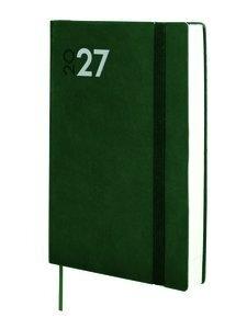 AGENDA ANUAL (2027) FINOCAM DYNAMIC MARA COSIDA tapa FLEXIBLE con GOMA Y10 140x204 D/P VERDE