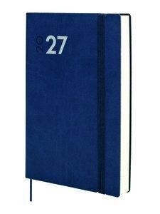 AGENDA ANUAL (2027) FINOCAM DYNAMIC MARA COSIDA tapa FLEXIBLE con GOMA Y11 165x240 D/P AZUL