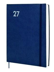 AGENDA ANUAL (2027) FINOCAM DYNAMIC MARA COSIDA tapa FLEXIBLE con GOMA Y12 210x270 D/P AZUL