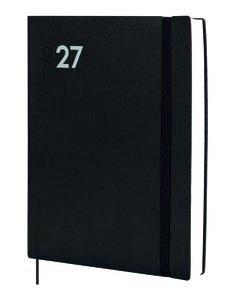 AGENDA ANUAL (2027) FINOCAM DYNAMIC MARA COSIDA tapa FLEXIBLE con GOMA Y12 210x270 D/P NEGRO