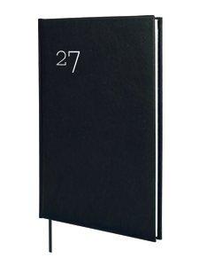 AGENDA ANUAL (2027) FINOCAM DYNAMIC MILANO COSIDA tapa ACOLCHADA Y11 165x240 S/V NEGRO