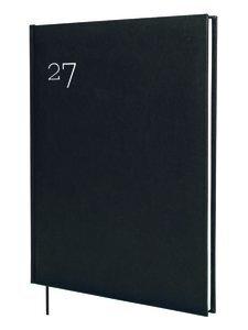AGENDA ANUAL (2027) FINOCAM DYNAMIC MILANO COSIDA tapa ACOLCHADA Y12 210x270 S/V NEGRO