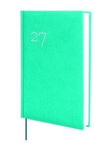 AGENDA ANUAL (2027) FINOCAM DYNAMIC MILANO COSIDA tapa ACOLCHADA Y10 140x204 D/P CYAN