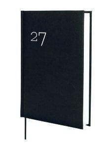 AGENDA ANUAL (2027) FINOCAM DYNAMIC MILANO COSIDA tapa ACOLCHADA Y10 140x204 D/P NEGRO