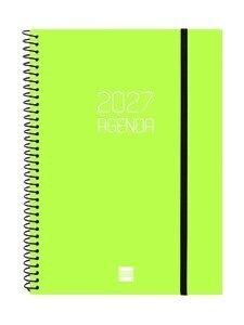 AGENDA ANUAL (2027) FINOCAM ESPIRAL BASIC OPAQUE tapa PP con GOMA E10 155x212 S/V APAIS. LIMA