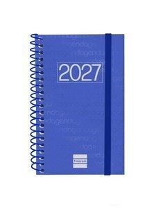 AGENDA ANUAL (2027) FINOCAM ESPIRAL BASIC YEAR ESPIRAL tapa PP con GOMA E3 79x127 S/V APAIS. AZUL