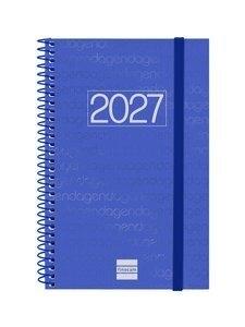 AGENDA ANUAL (2027) FINOCAM ESPIRAL BASIC YEAR ESPIRAL tapa PP con GOMA E5 117x181 S/V APAIS. AZUL