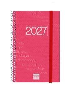 AGENDA ANUAL (2027) FINOCAM ESPIRAL BASIC YEAR ESPIRAL tapa PP con GOMA E5 117x181 S/V APAIS. ROJO