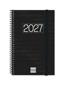 AGENDA ANUAL (2027) FINOCAM ESPIRAL BASIC YEAR ESPIRAL tapa PP con GOMA E5 117x181 S/V APAIS. NEGRO
