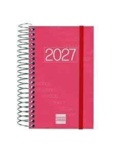 AGENDA ANUAL (2027) FINOCAM ESPIRAL BASIC YEAR ESPIRAL tapa PP con GOMA E3 79x127 D/P ROJO