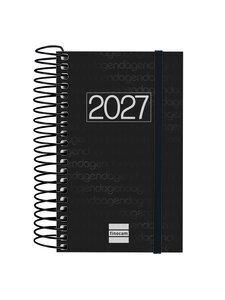 AGENDA ANUAL (2027) FINOCAM ESPIRAL BASIC YEAR ESPIRAL tapa PP con GOMA E3 79x127 D/P NEGRO