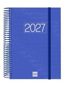 AGENDA ANUAL (2027) FINOCAM ESPIRAL BASIC YEAR ESPIRAL tapa PP con GOMA E10 155x212 D/P AZUL