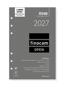 RECAMBIO AGENDA ANUAL (2027) FINOCAM R598 OPEN 500 117x181 ANUALIDAD D/P
