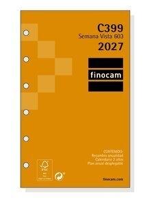 RECAMBIO AGENDA ANUAL (2027) FINOCAM C399 CLASSIC 603 79x127 ANUALIDAD S/V APAIS.