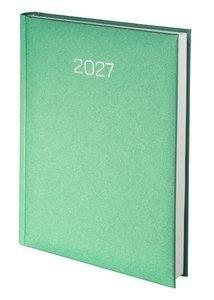 AGENDA ANUAL (2027) EDEUSTO PREMIUM COSIDA tapa ACOLCHADA D07 145x205 D/P VERDE METAL (607)