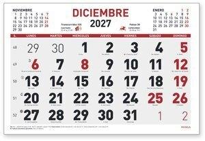 CALENDARIO (2027) FALDILLA MYRGA MENSUAL 150X105