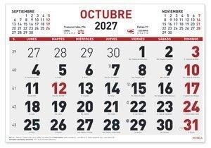 CALENDARIO (2027) FALDILLA MYRGA MENSUAL 300x210