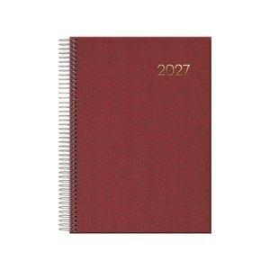 AGENDA ANUAL (2027) DOHE SEGOVIA ESPIRAL tapa EXTRA 140x200 D/P BURDEOS