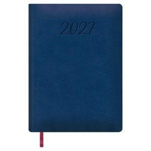 AGENDA ANUAL (2027) DOHE MANAOS COSIDA tapa ACOLCHADA POLIPIEL  170x240 D/P AZUL
