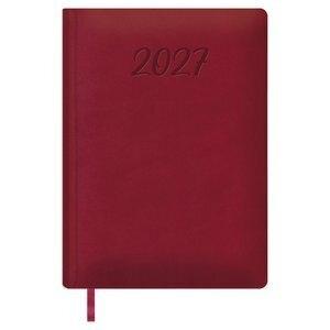 AGENDA ANUAL (2027) DOHE MANAOS COSIDA tapa ACOLCHADA POLIPIEL  170x240 D/P BURDEOS