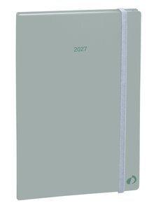 AGENDA ANUAL (2027) QUO VADIS MINISTRE COLOR ML COSIDA tapa DURA con GOMA 160X240 S/V PASTEL VERDE