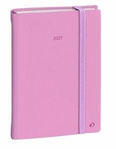 AGENDA ANUAL (2027) QUO VADIS DAILY 21 COLOR ML COSIDA tapa DURA con GOMA 150X210 D/P PASTEL ROSA