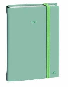 AGENDA ANUAL (2027) QUO VADIS DAILY 21 COLOR ML COSIDA tapa DURA con GOMA 150X210 D/P PASTEL VERDE