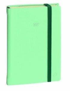 AGENDA ANUAL (2027) QUO VADIS DAILY 21 PRESTIGIO ML SILK COSIDA tapa DURA con GOMA 210x130 D/P VERDE MAR