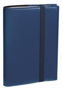 AGENDA ANUAL (2027) QUO VADIS TIME&LIFE POCKET ML SOBRECUBIERTA WIRE-O tapa SIMIL PIEL CON GOMA 100x150 S/V 2 PAG. AZUL METALIZA