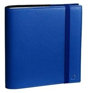 AGENDA ANUAL (2027) QUO VADIS TIME&LIFE MEDIUM ML SOBRECUBIERTA WIRE-O tapa SIMIL PIEL CON GOMA 160x160 S/V 2 PAG. AZUL METALIZA