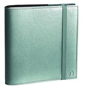 AGENDA ANUAL (2027) QUO VADIS TIME&LIFE MEDIUM ML SOBRECUBIERTA WIRE-O tapa SIMIL PIEL CON GOMA 160x160 S/V 2 PAG. PLATA METALIZ