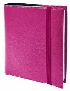 AGENDA ANUAL (2027) QUO VADIS TIME&LIFE MEDIUM ML SOBRECUBIERTA WIRE-O tapa SIMIL PIEL CON GOMA 160x160 S/V 2 PAG. ROSA METALIZA