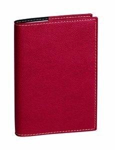AGENDA ANUAL (2027) QUO VADIS PRESIDENT SP CLUB SOBRECUBIERTA COSIDA tapa SIMIL PIEL 210x270 S/V 2 PAG. ROJO